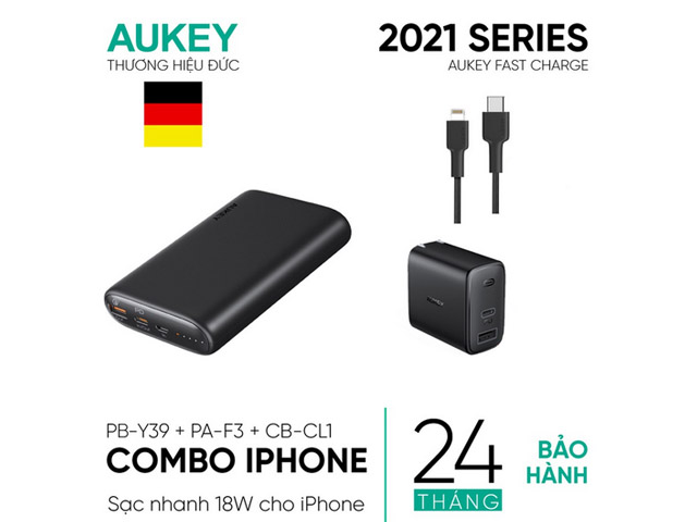 COMBO Aukey Y39-F3S-CL1