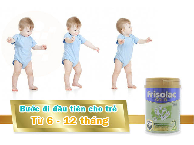 Sữa Frisolac Gold 2 dành cho trẻ từ 6 đến 12 tháng tuổi