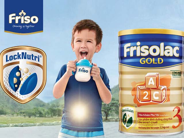 Sữa Frisolac Gold 3 cho bé 1 đến 2 tuổi