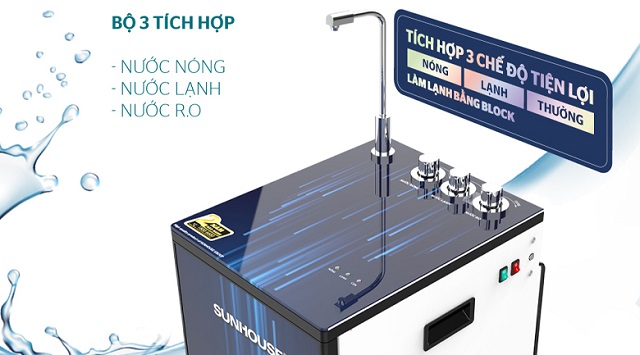 Sunhouse SHA76213CK-S là thiết bị lọc nước nóng lạnh rất được ưa chuộng hiện nay